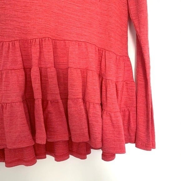 Anthro Deletta Thea Tiered Ruffle Long Sleeve Top - Picture 5 of 7